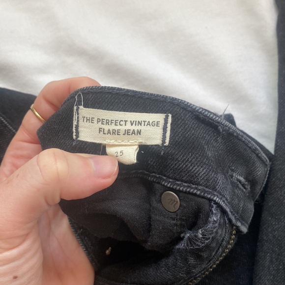 Madewell Perfect Vintage Flare Jean - Black - Picture 4 of 5